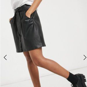 BB Dakota by Steve Madden Belt So Real Faux Leather Skirt